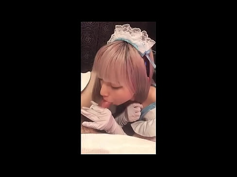 ❤️ Idol Ġappuniż [mayuka], kostum ta' qaddejja Franċiża, parti 1, blowjob u jerk off bil-lotion ❤ Vidjow porn lilna ❤